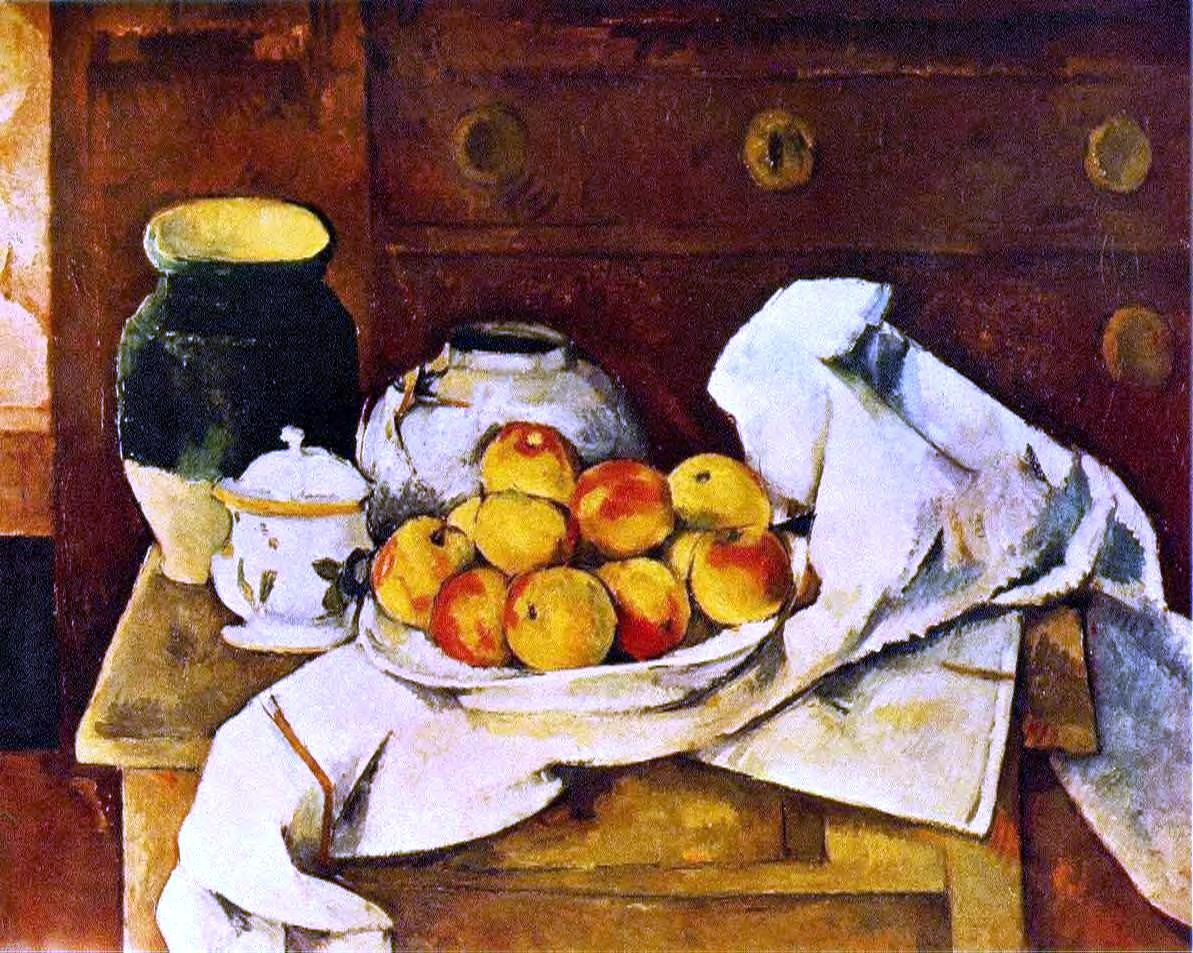 Paul Cezanne Still Life - Canvas Print