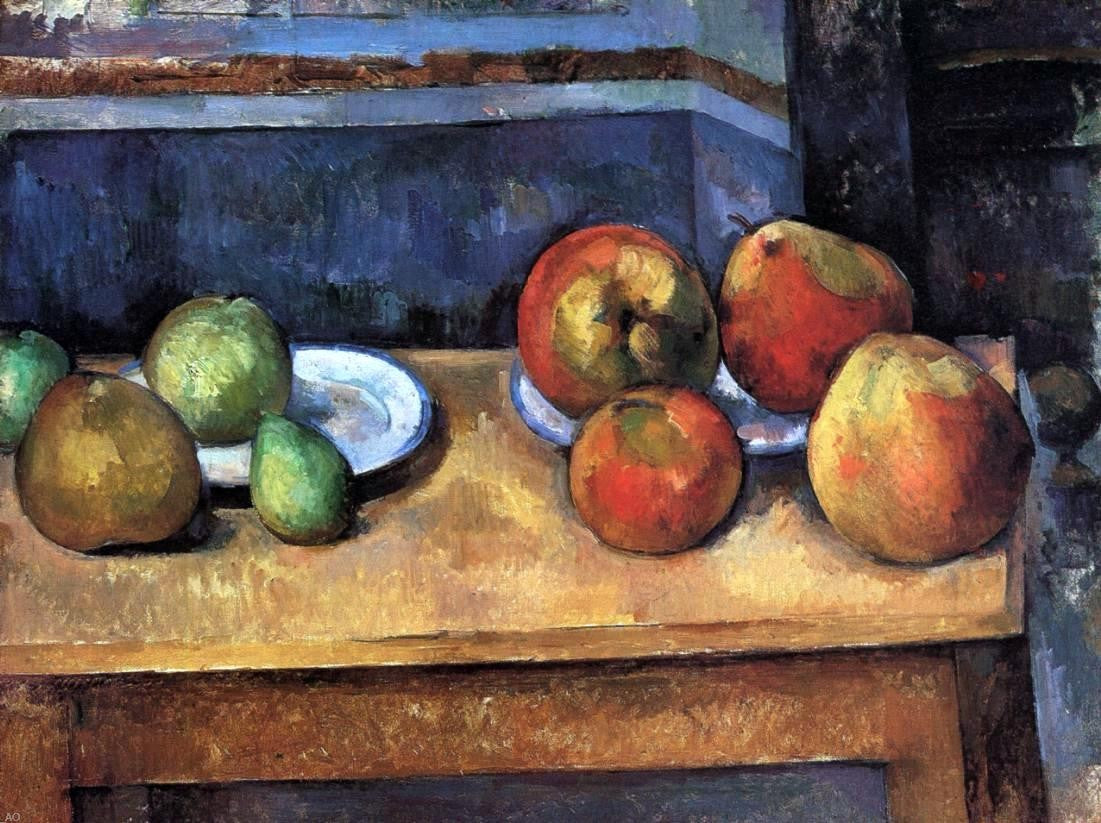 Paul Cezanne Still Life - Apples and Pears - Canvas Print