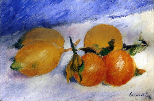 Pierre Auguste Renoir Still Life with Lemons and Oranges - Canvas Print