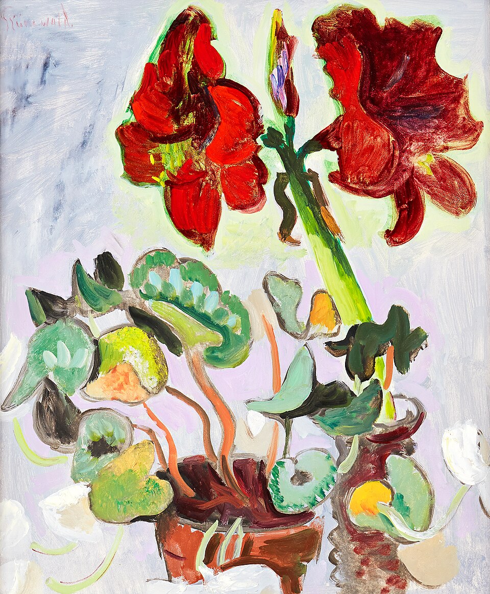 Isaac Grunewald Still life with Amaryllis - Canvas Print