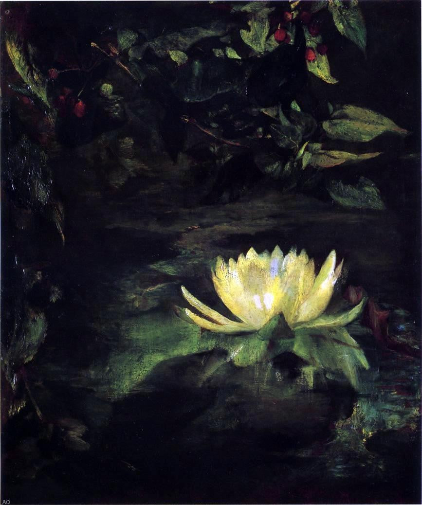 John La Farge Water Lily (also known as Lotus Leaves) - Canvas Print