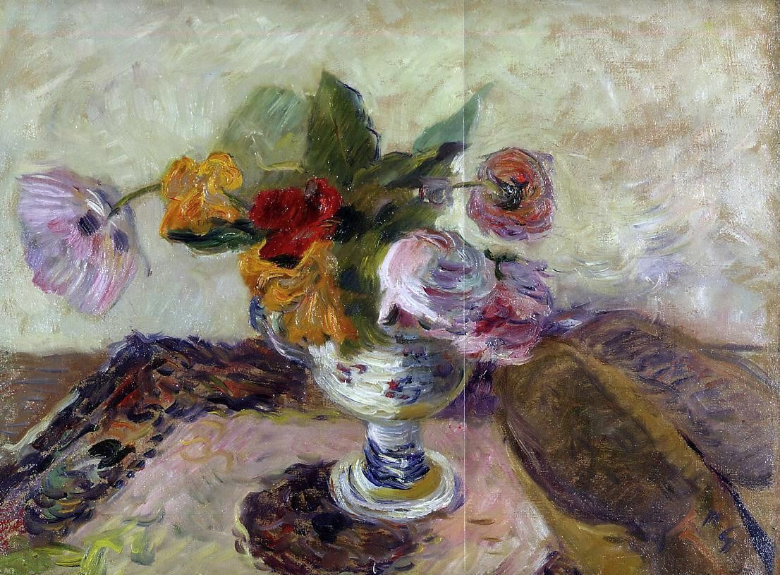 Paul Gauguin Vase of Flowers - Canvas Print