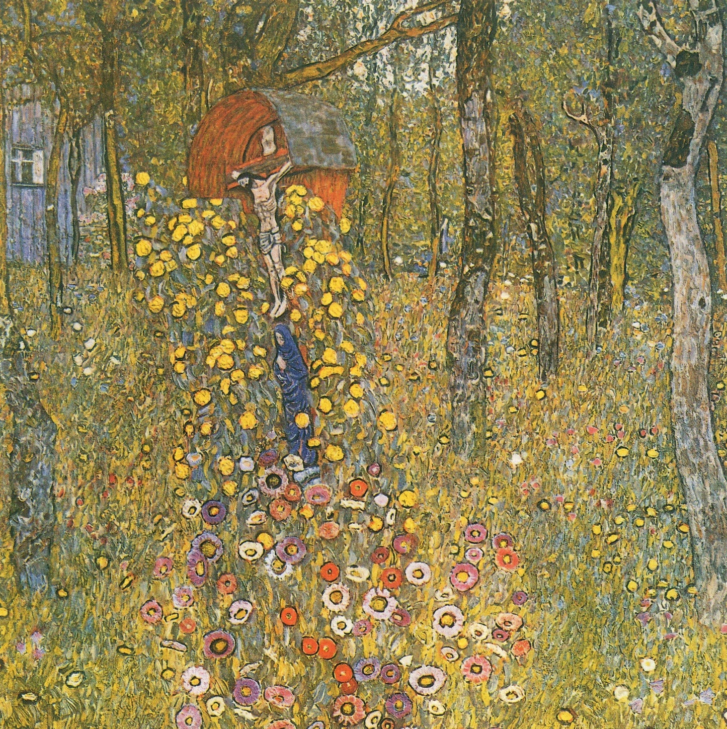 Gustav Klimt A Flower Garden - Canvas Print