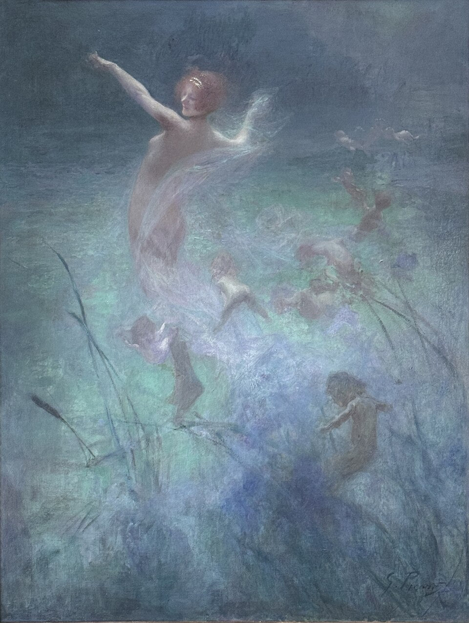 Georges Picard Nymphe Dansant - Canvas Print