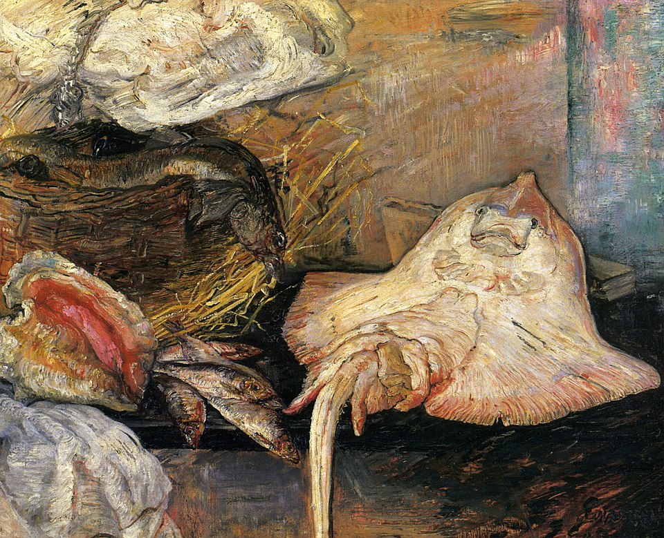 James Ensor Still Life with Ray - Canvas Print