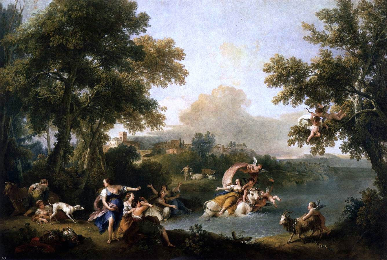 Francesco Zuccarelli The Rape of Europa - Canvas Print