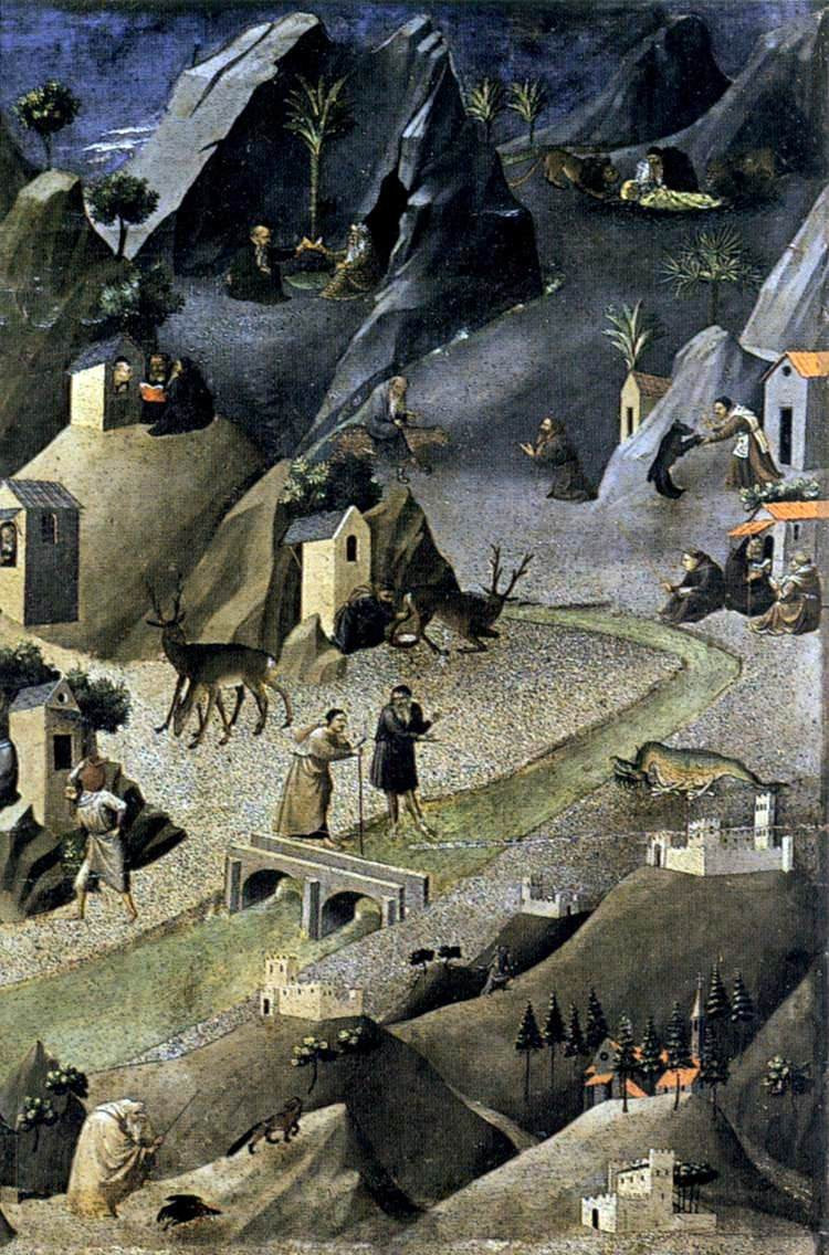 Gherardo Di Jacopo Starnina Thebaid (detail) - Canvas Print