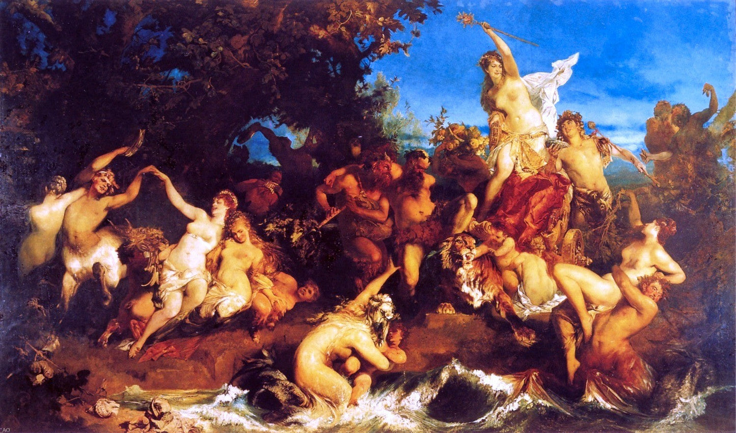 Hans Makart Der Triumph der Ariadne - Canvas Print