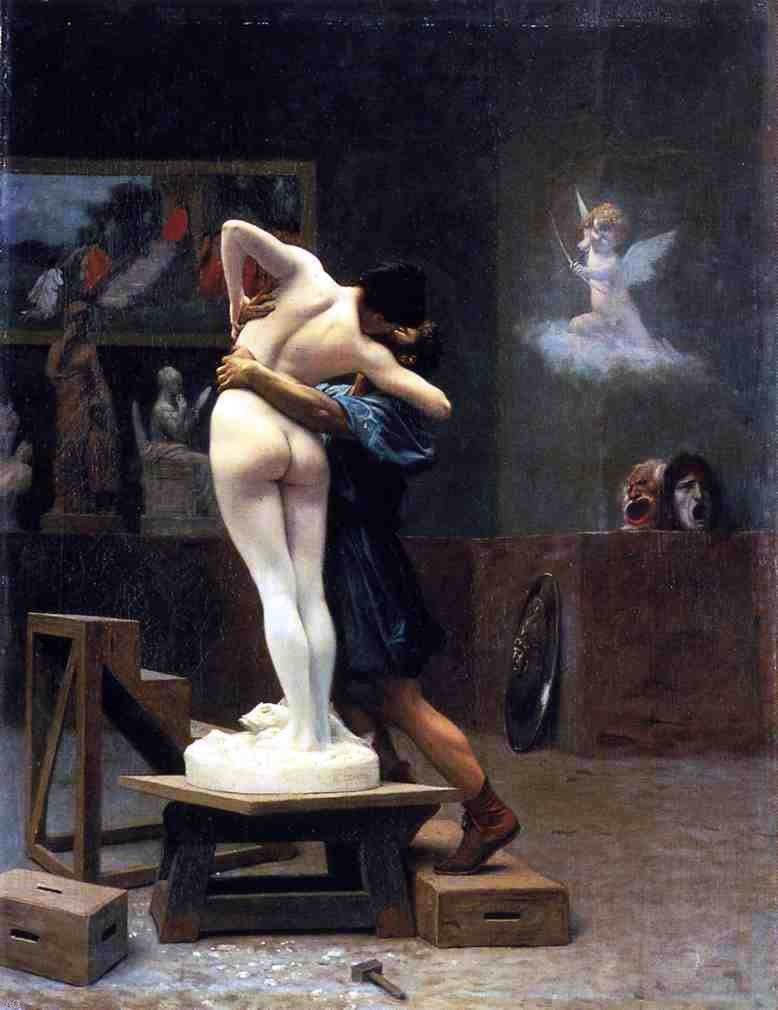 Jean-Leon Gerome Pygmalion and Galatea - Canvas Print