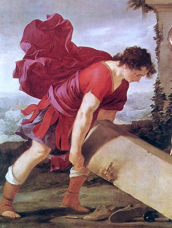 Laurent De La Hire Theseus and Aethra (detail) - Canvas Print