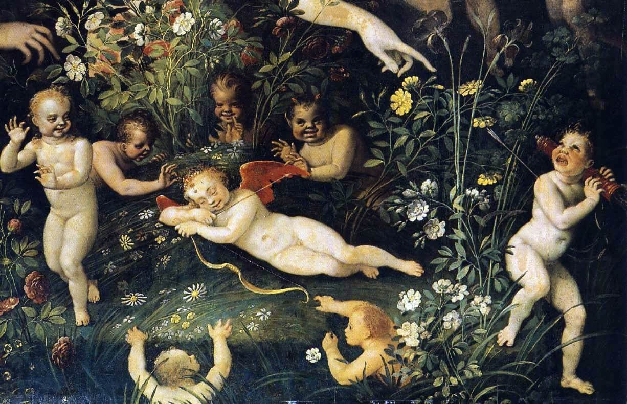 Masters of the Fontainebleau School Mythological Allegory (detail) - Canvas Print