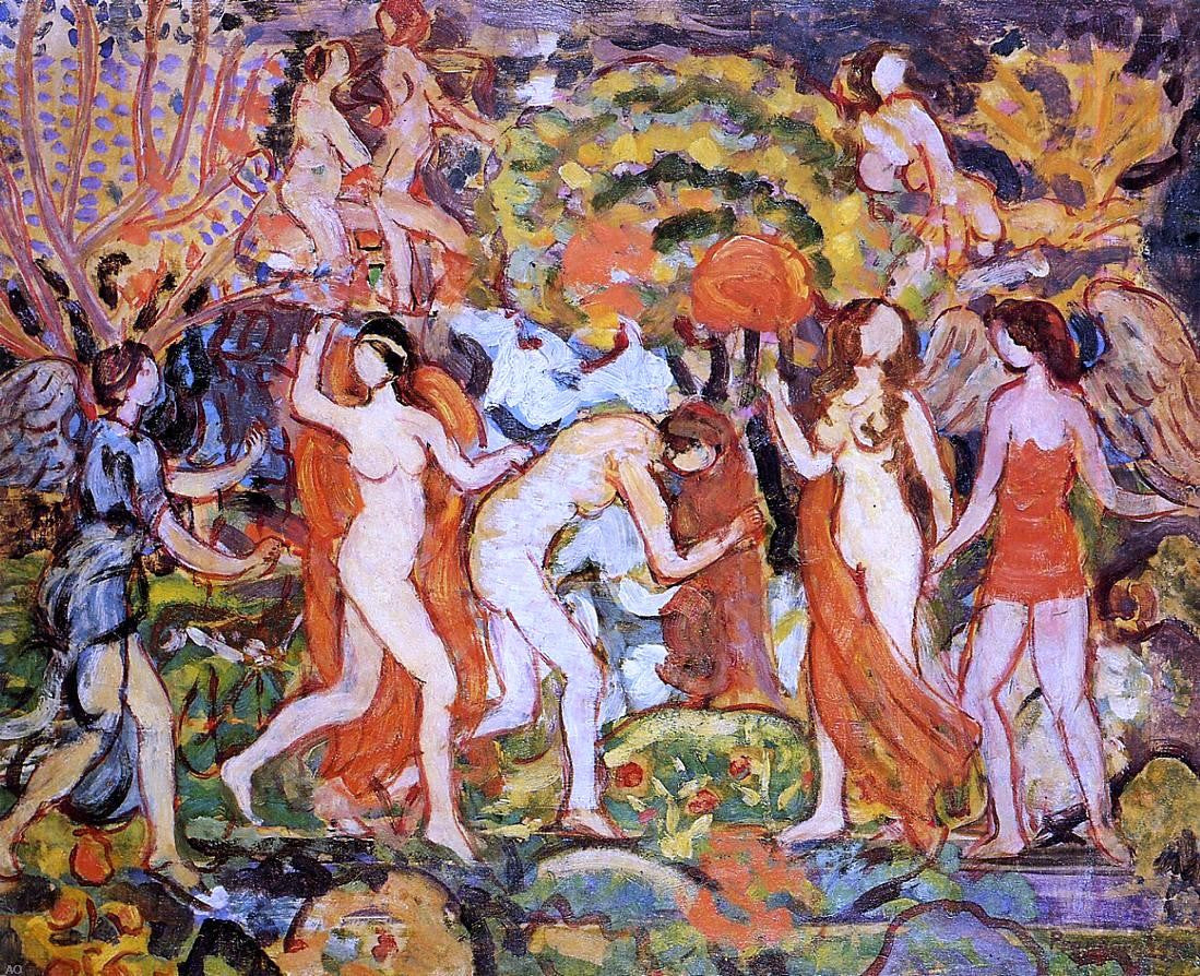 Maurice Prendergast Fantasy - Canvas Print