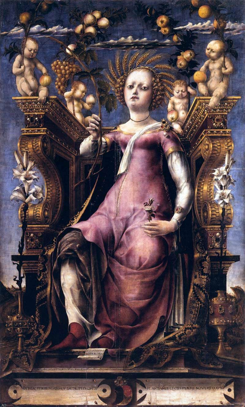 Michele Pannonio The Muse Thalia - Canvas Print