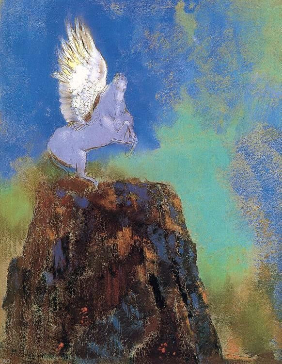 Odilon Redon Pegasus - Canvas Print