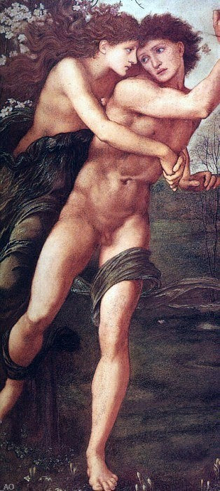 Sir Edward Burne-Jones Phyllis and Demophoon - Canvas Print