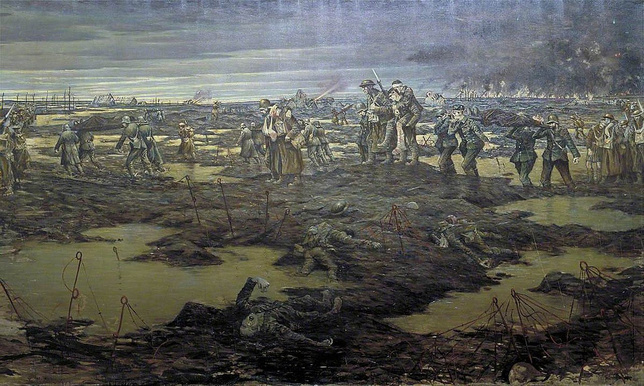 C. R. W. Nevinson The Harvest of Battle - Canvas Print