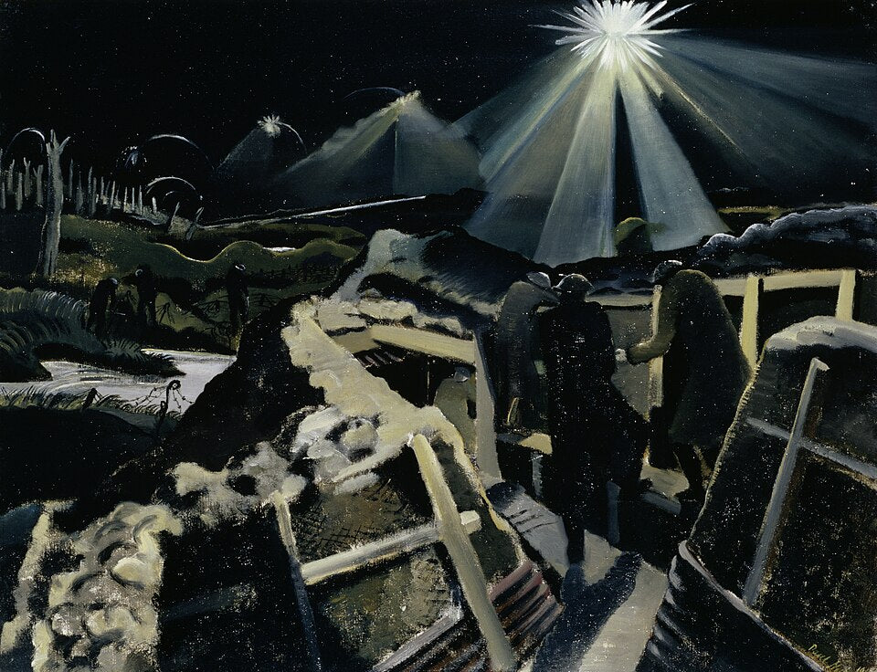 Paul Nash The Ypres Salient at Night - Canvas Print