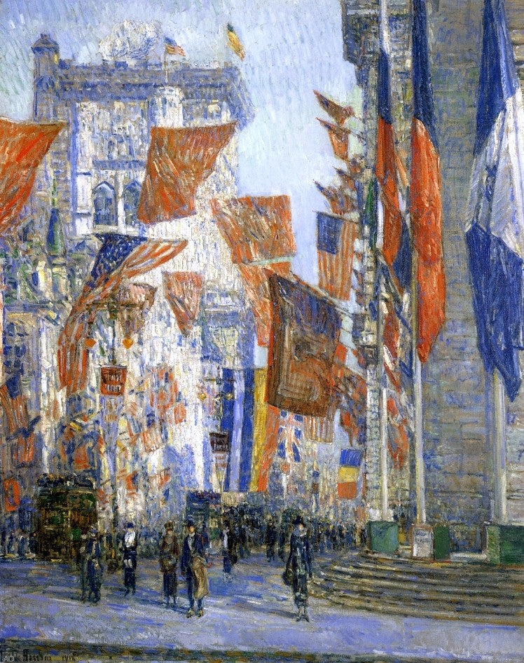 Frederick Childe Hassam Avenue of the Allies - Canvas Print