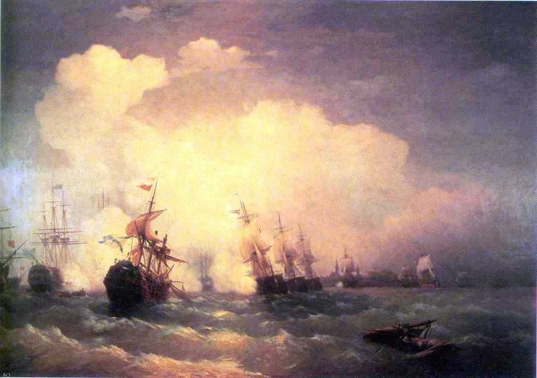 Ivan Constantinovich Aivazovsky Sea Buttle near Revel - Canvas Print