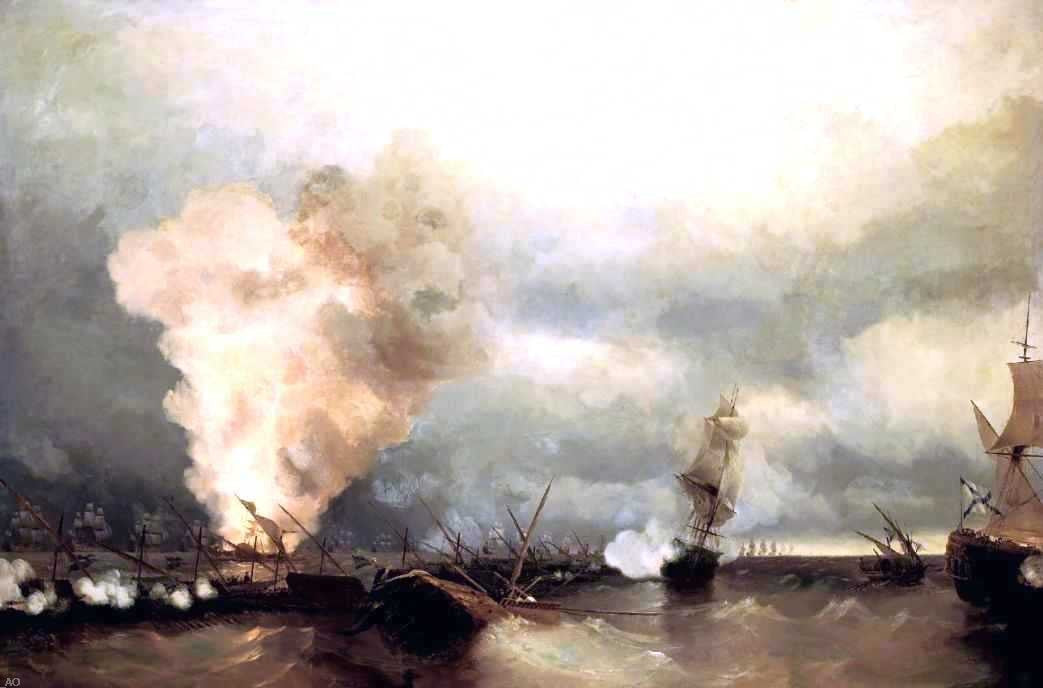 Ivan Constantinovich Aivazovsky Sea Buttle near Vyborg - Canvas Print