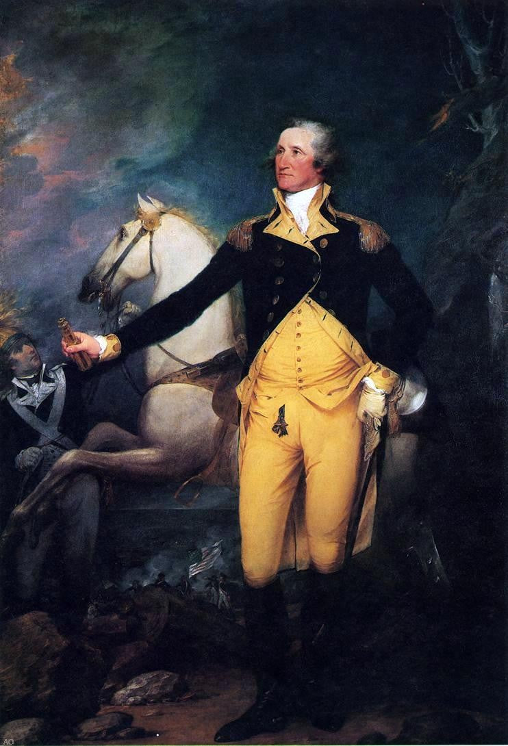 John Trumbull George Washington Before the Battle of Trenton - Canvas Print