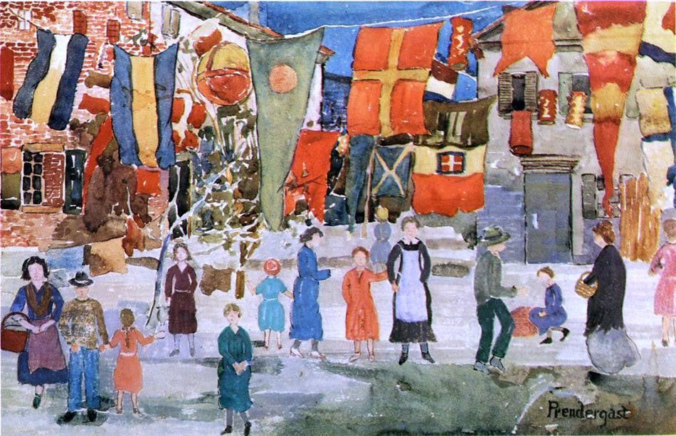 Maurice Prendergast Fiesta - Canvas Print