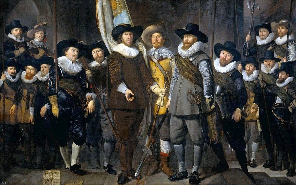 Thomas De Keyser The Company of Cpt. Allaert Cloeck and Lt. Lucas Jacob - Canvas Print