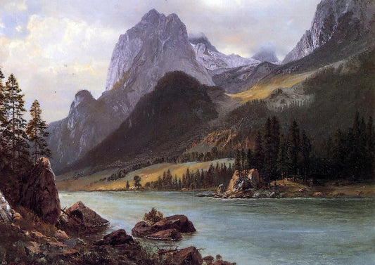 Albert Bierstadt Rocky Mountain - Canvas Print