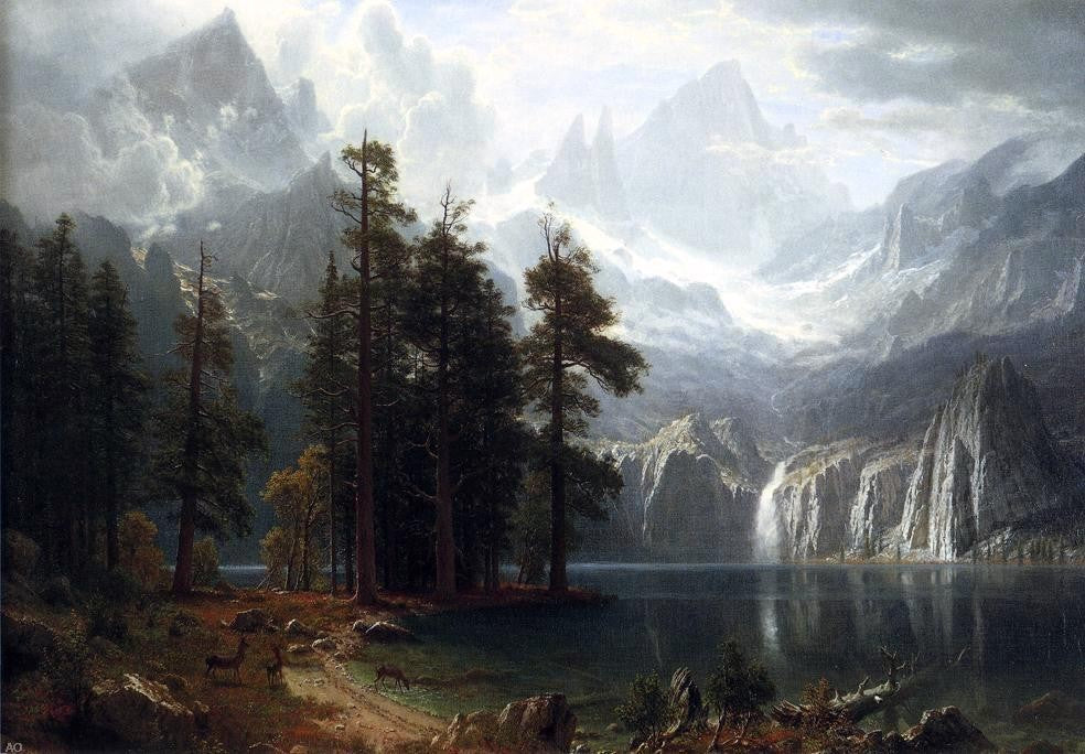 Albert Bierstadt Sierra Nevada - Canvas Print