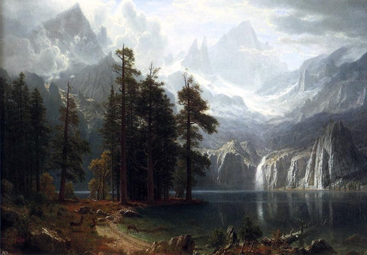 Albert Bierstadt Sierra Nevada - Canvas Print