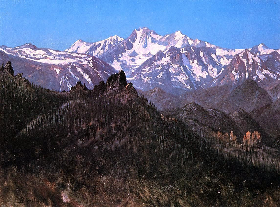 Albert Bierstadt Sierra Nevada (also known as From the Head of the Carson River) - Canvas Print