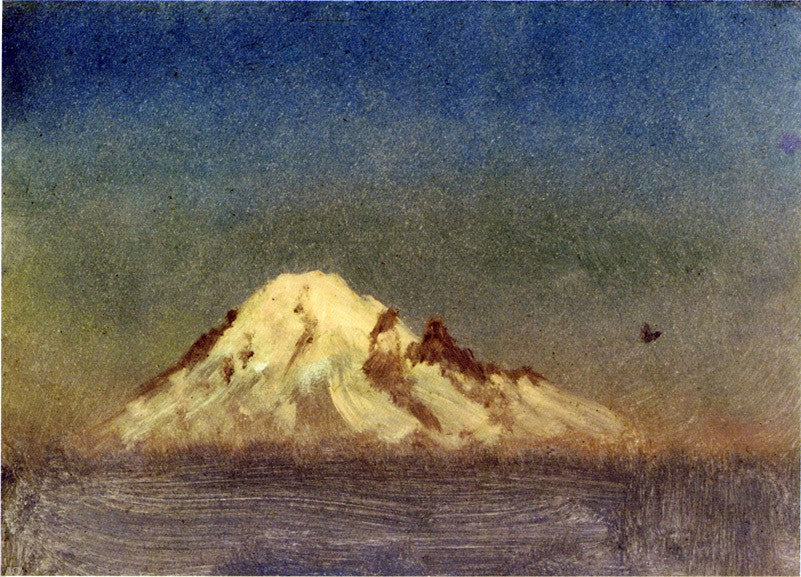 Albert Bierstadt Snow-Capped Mountain - Canvas Print