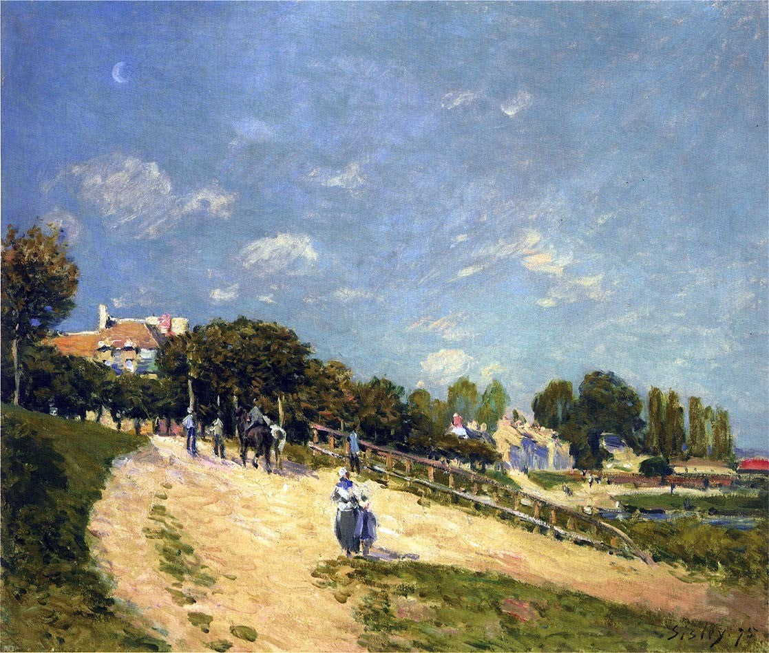 Alfred Sisley Landscape at Andresy - Canvas Print