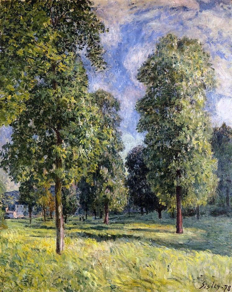 Alfred Sisley Landscape at Sevres - Canvas Print