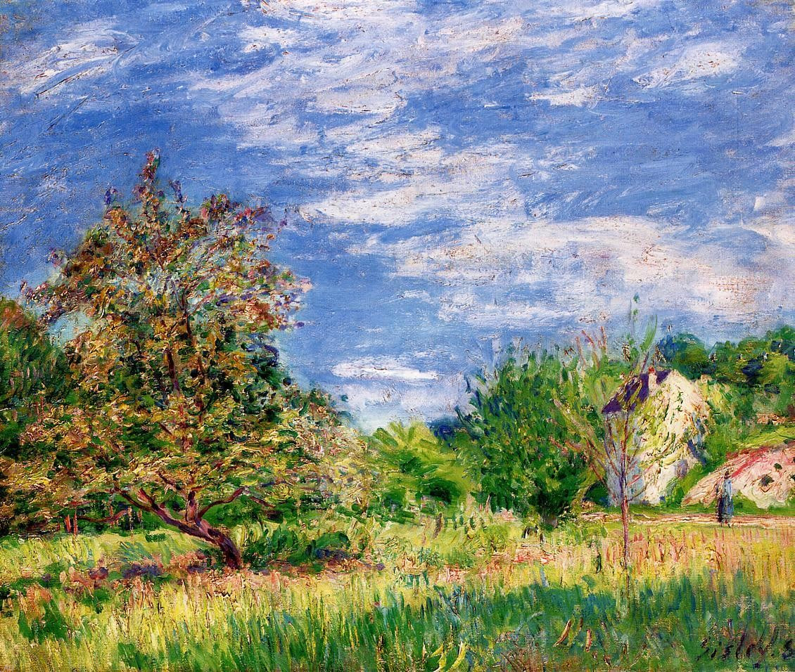 Alfred Sisley Orchard in Spring - Canvas Print