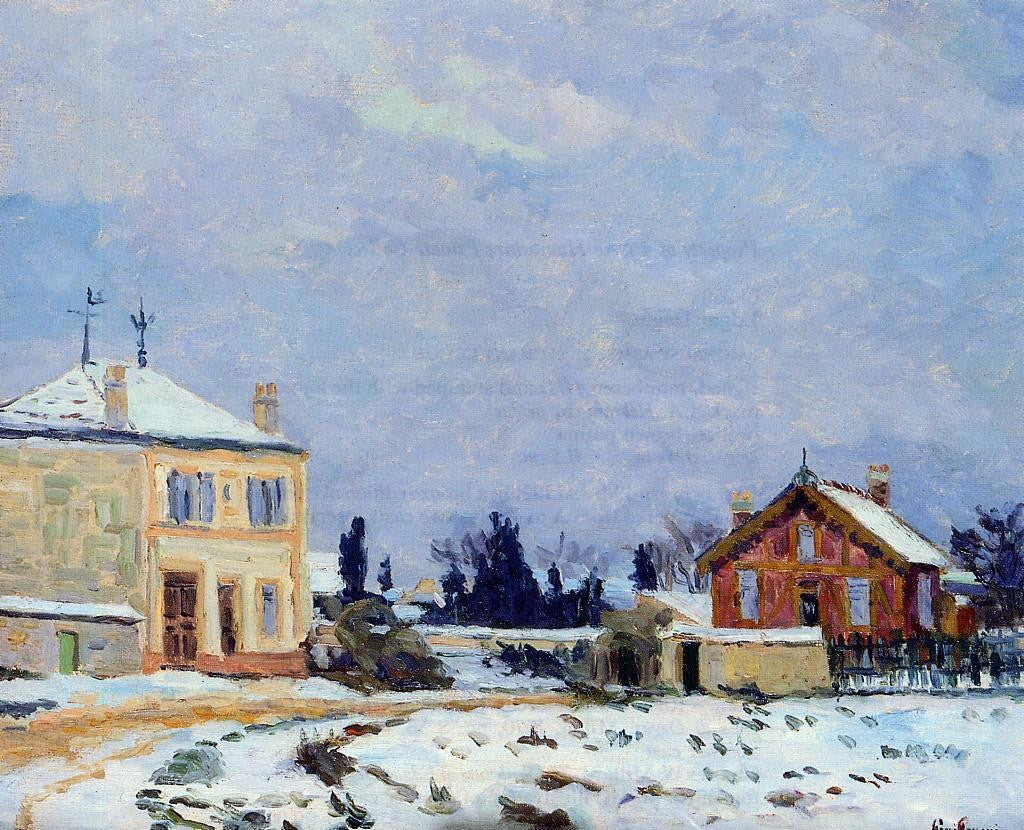 Armand Guillaumin Snow - Canvas Print
