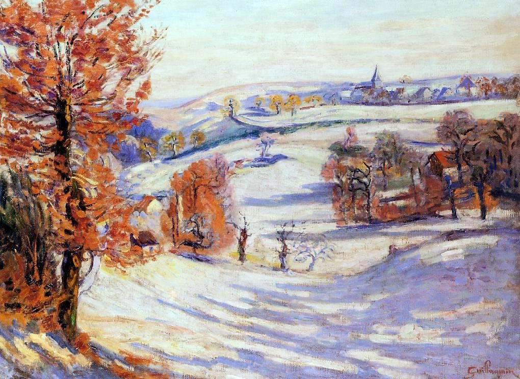Armand Guillaumin Snow at Crozant - Canvas Print
