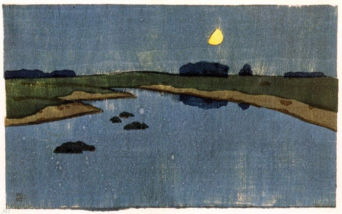 Arthur Wesley Dow Moonrise - Canvas Print