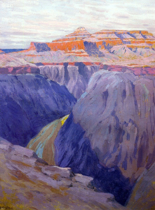 Arthur Wesley Dow The Hill Field - Canvas Print