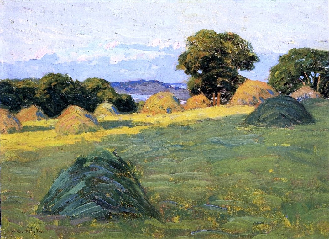 Arthur Wesley Dow Water Meadows at Sunset - Canvas Print