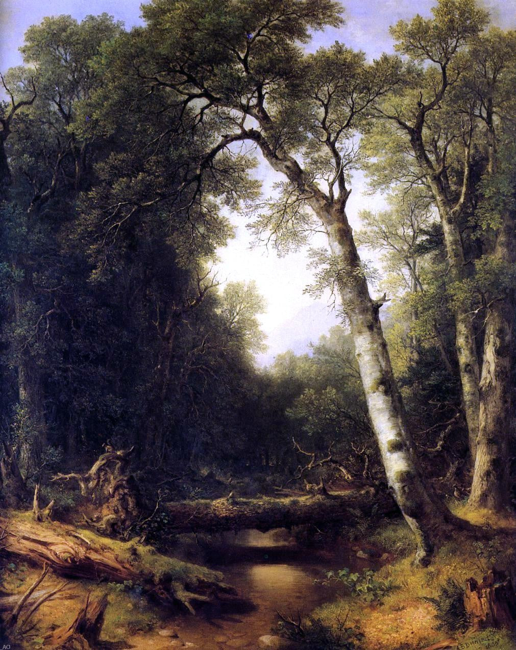 Asher Brown Durand A Study from Nature - Canvas Print