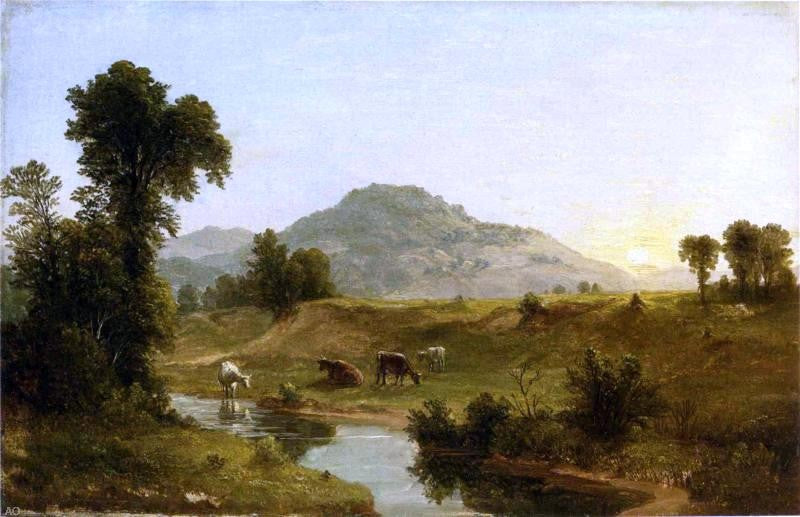 Asher Brown Durand Pastoral Scene - Canvas Print