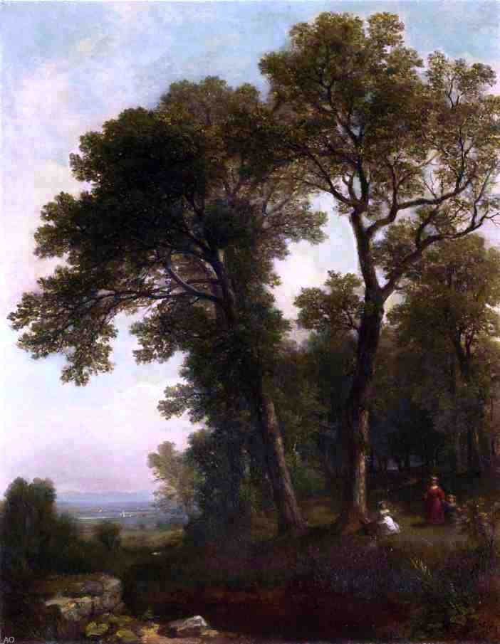 Asher Brown Durand The Trysting Tree - Canvas Print