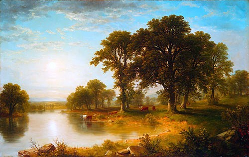 Asher Brown Durand The Beeches - Canvas Print
