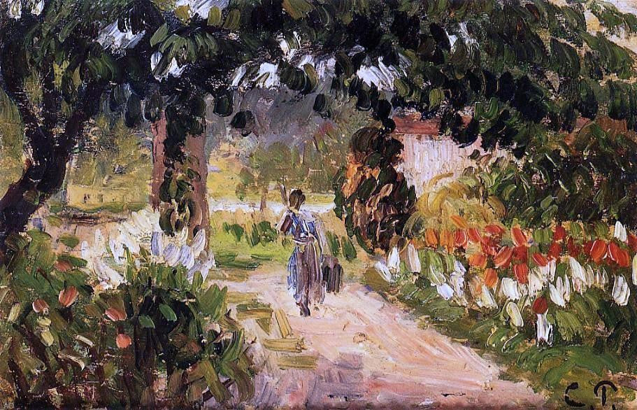 Camille Pissarro Garden at Eragny - Canvas Print