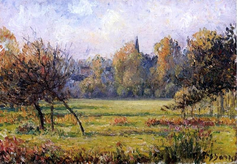 Camille Pissarro Landscape at Bazincourt - Canvas Print