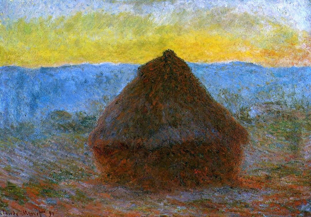 Claude Oscar Monet Grainstack - Canvas Print