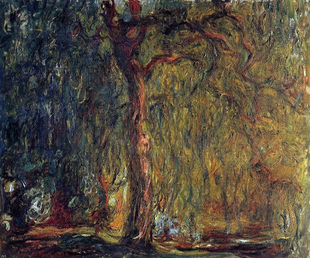 Claude Oscar Monet Weeping Willow - Canvas Print