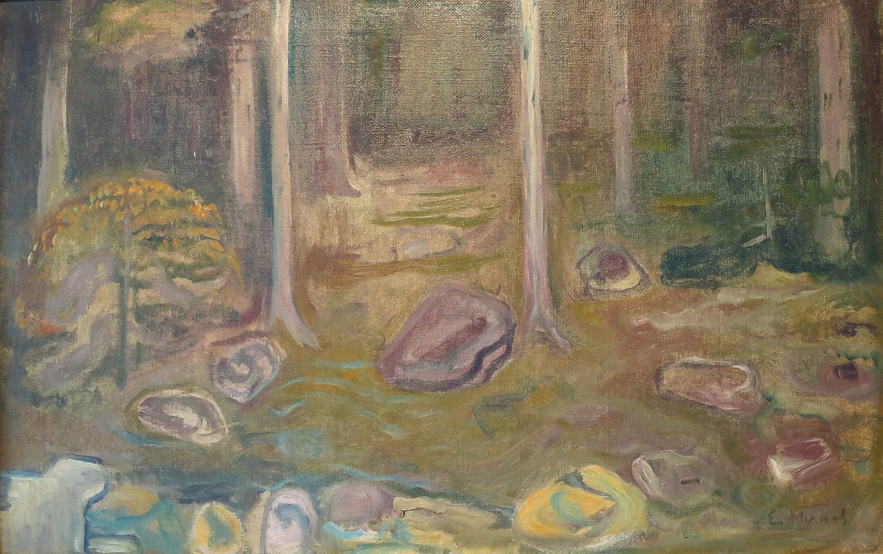 Edvard Munch Sketch for 'Ashes' - Canvas Print