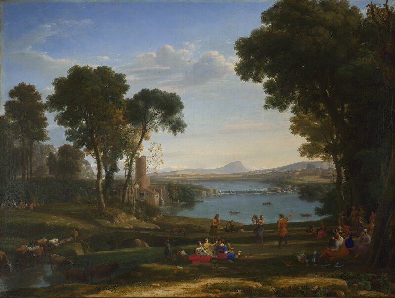 Claude Lorrain The Marriage of Isaac and Rebecca - Canvas Print